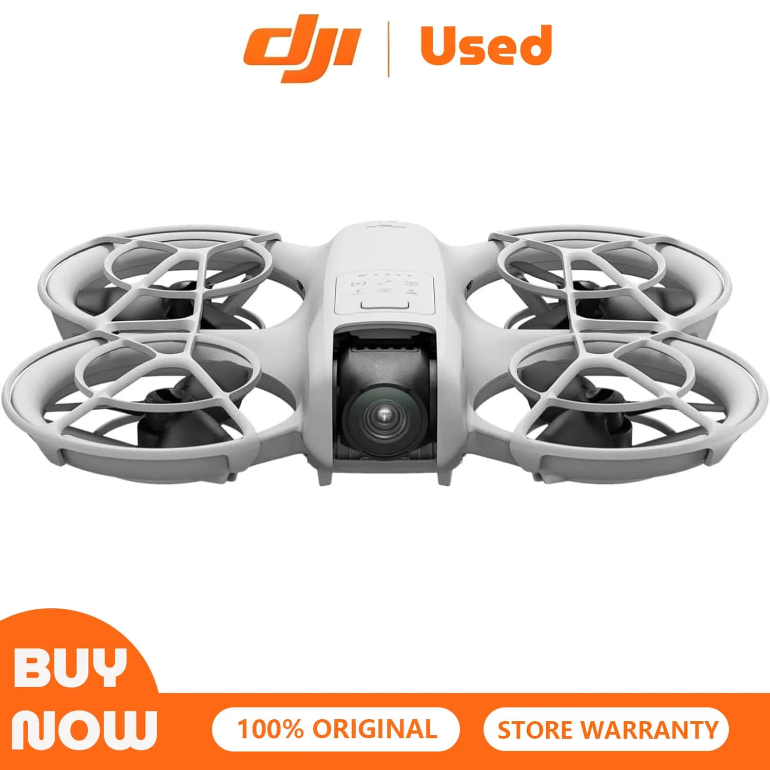 Used-DJI Neo, Mini Drone with 4K UHD Camera for Adults,Palm Takeoff, Subject Tracking, QuickShots, Stabilized Video, Built-In Propeller Guard