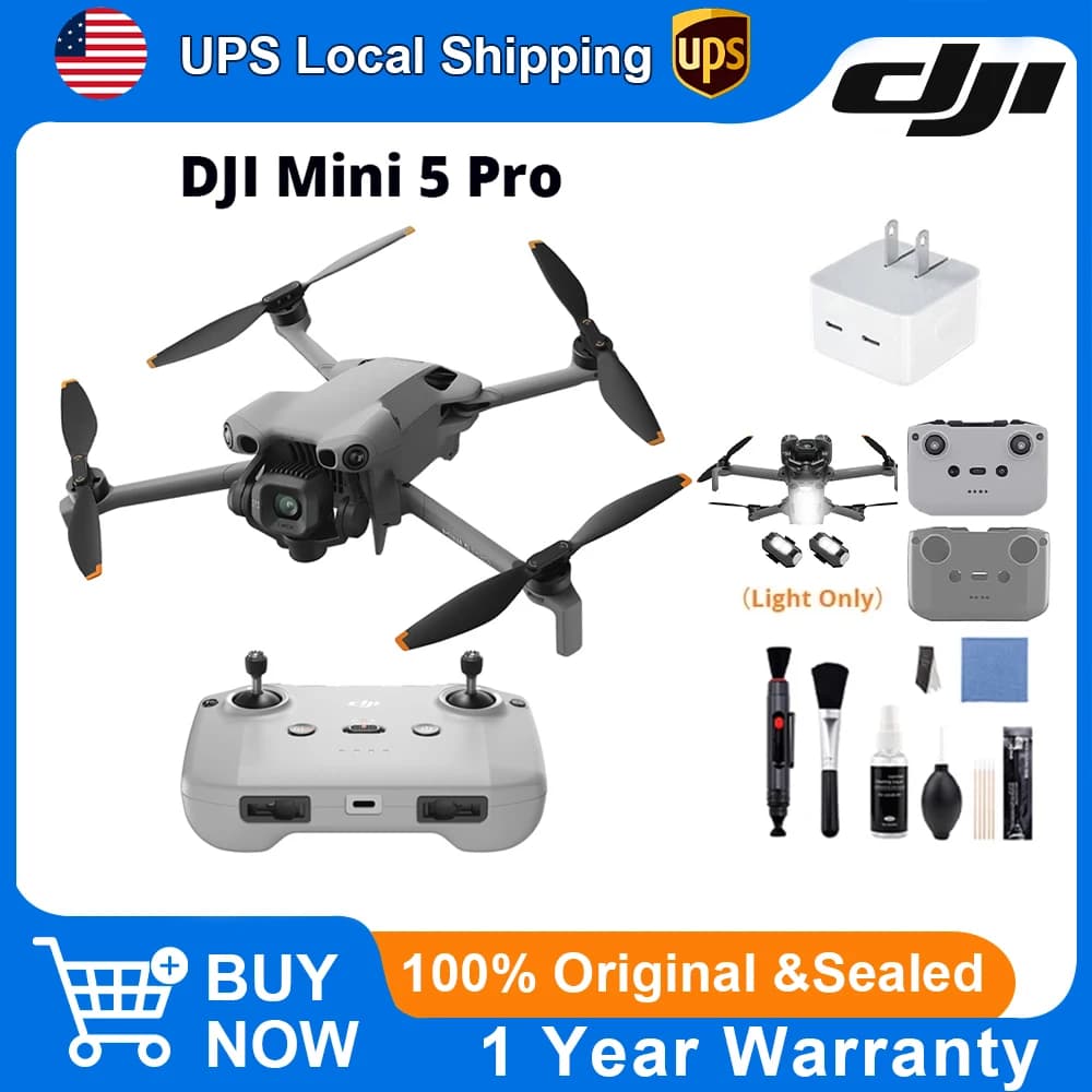 DJI MINI 5 RPO DRONE WITH A CAMERA & OPTIONAL ACCESSORY DRONE 4K PRODESSIONAL IMAGING
