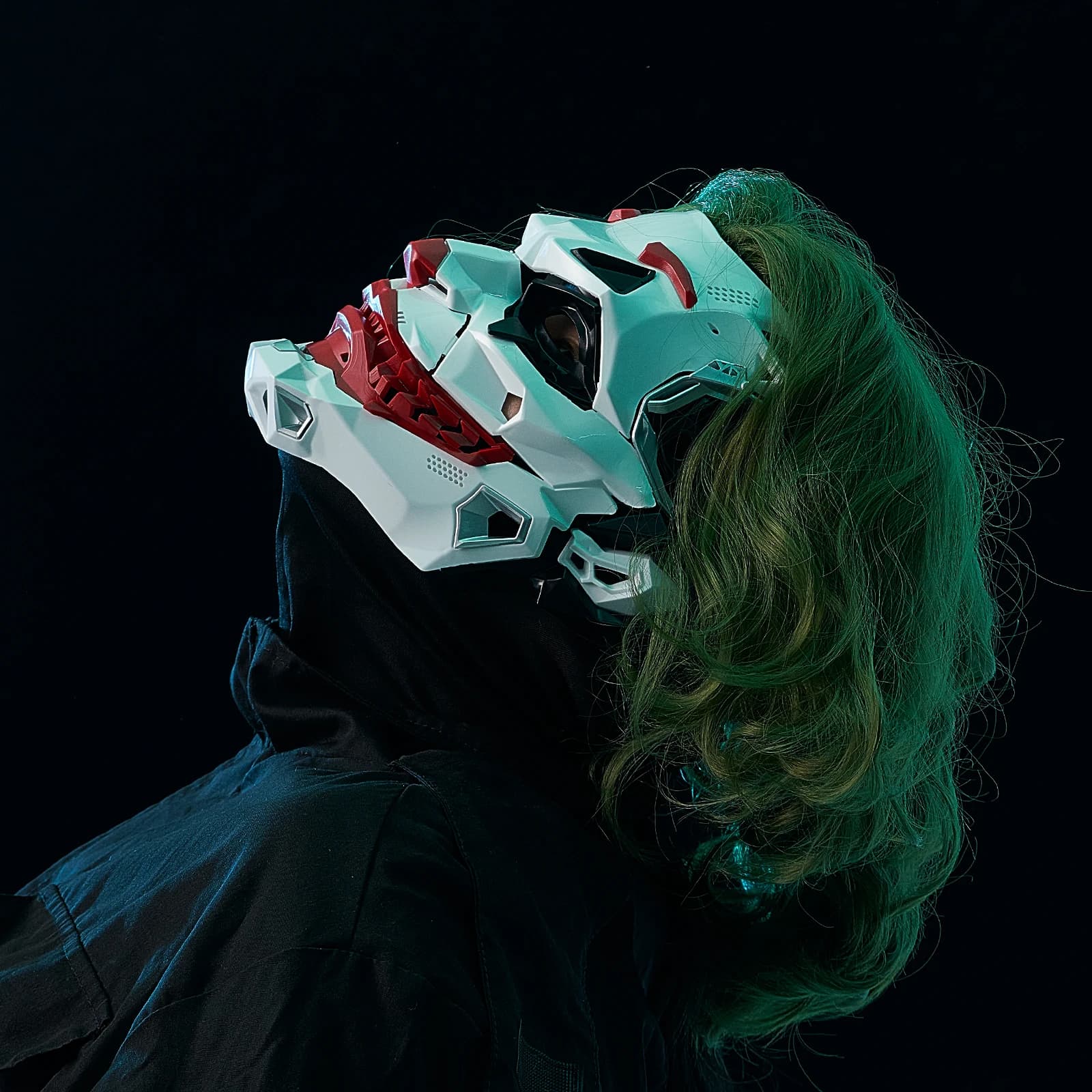 Masks Halloween Cyberpunk Masks Clown Braids 2d Cosplay Resin Custom Products Halloween Anime Role-Playing Props And Gifts Toys
