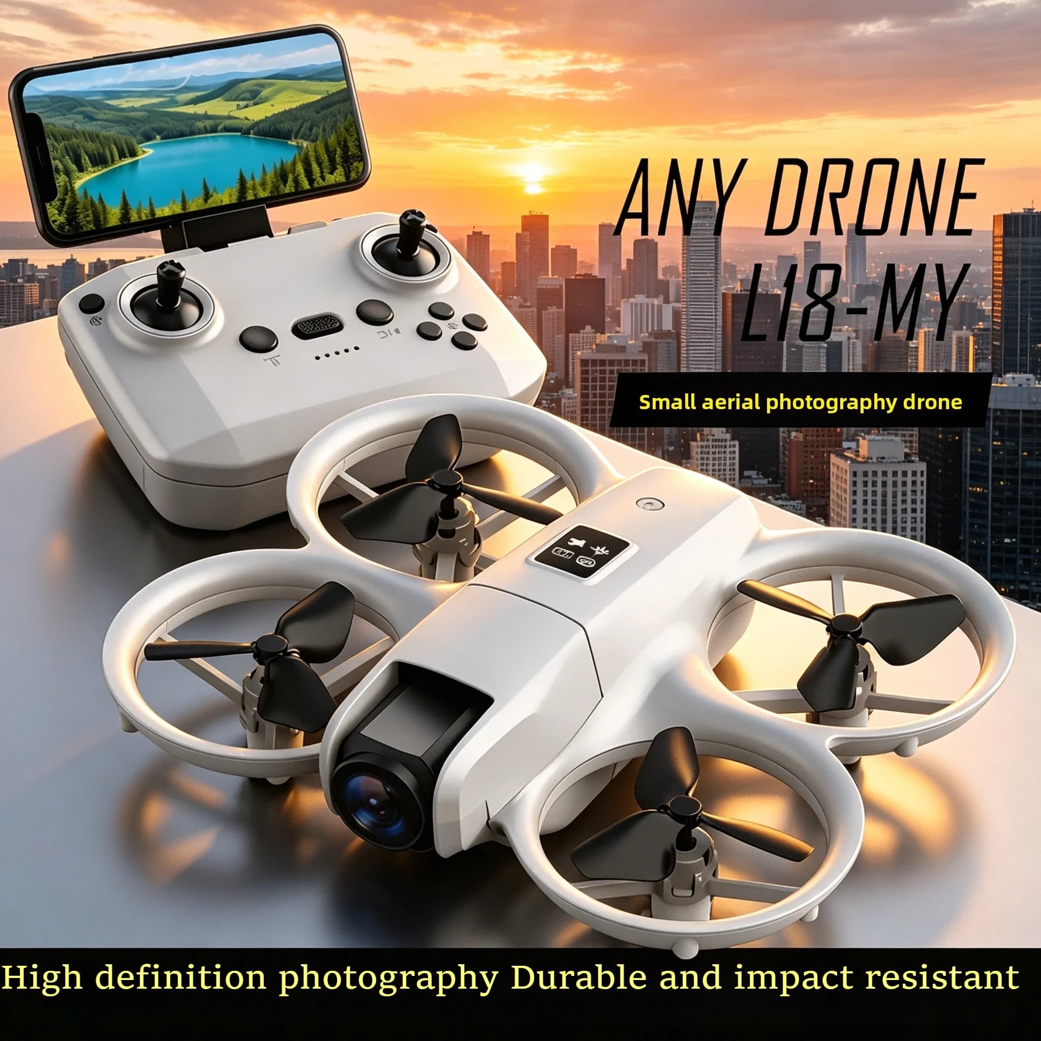 2026 New Mini HD Professional Aerial Drone with Camera Height Maintenance Four Axis Aircraft Mini Remote Controlled Aircraft Toy
