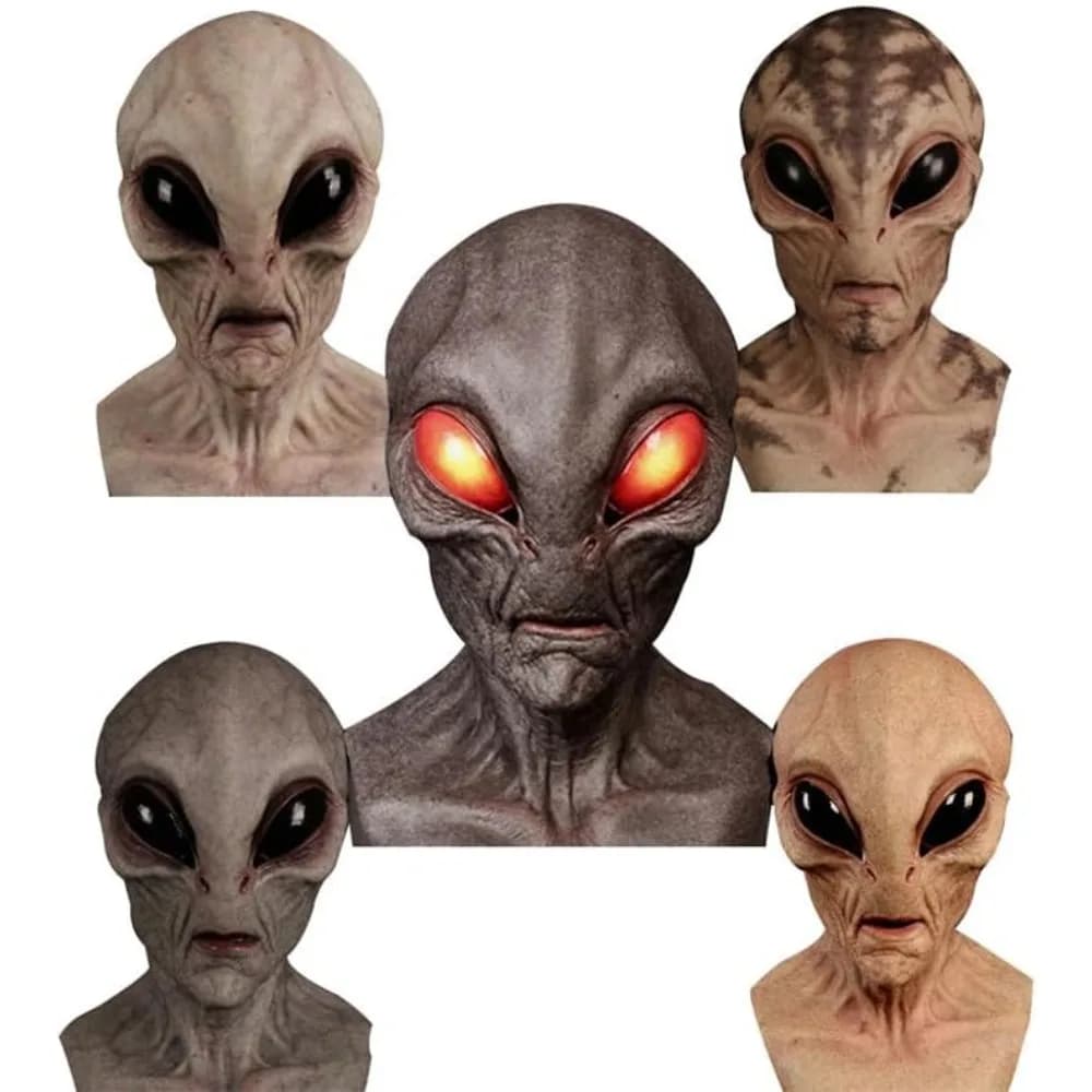 Halloween Alien Scary Mask Horrible Alien Supersoft Mask Horror Mask Creepy Party Funny Cosplay Prop Masks Decoration Props