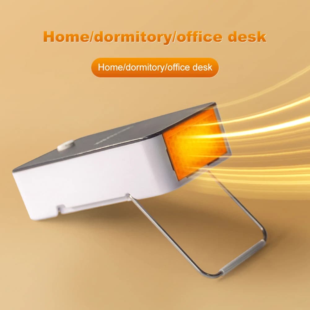 Calentador eléctrico portátil, calentador de manos de escritorio, ventilador de aire caliente espacial, Mini ventilador calefactor para dormitorio, calentadores para el hogar, ventilador de calefacció